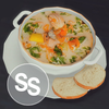 Creamy Soup with Salmon and Vegetables logo