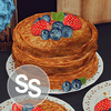 Crêpes with berries logo